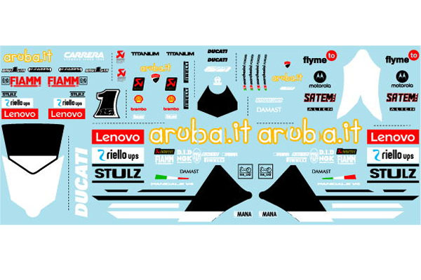 Museum collection D1118 1/12 Ducati Superleggera V4 Bautista Decal (Tamiya) 【メール便可】