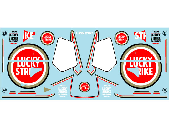 Museum collection D1129 1/12 Suzuki RGV-Γ 1993 Logo Decal (Platz) 【メール便可】
