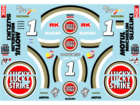 Museum collection D1130 1/12 Suzuki RGV-Γ 1994 Logo Decal (Platz) 【メール便可】
