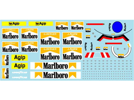 Museum collection D1132 1/20 Ferrari F92&F93 Marlboro Decal (Fujimi) 【メール便可】