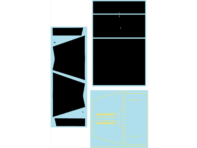 Museum collection D1134 1/8 Lotus 97T Wing Carbon Decal (DeAgostini) 【メール便可】