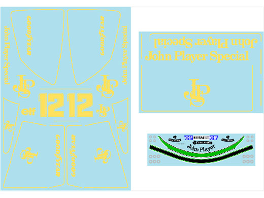 Museum collection D1136 1/8 Lotus 97T Logo1 Decal (DeAgostini) 【メール便可】