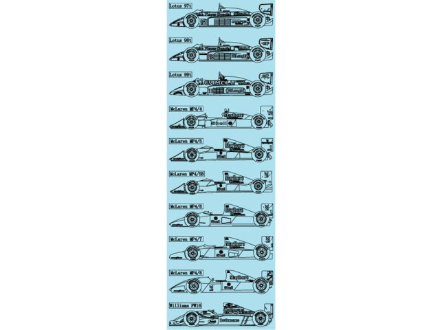 Museum collection D1139 Senna Machine Logo Decal 【メール便可】