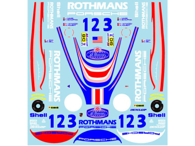 Museum collection D1143 1/24 Porsche 956 LM 1982 Decal (Tamiya) 【メール便可】