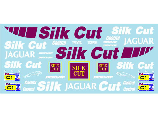 Museum collection D1147 1/24 Jaguar XJR-8,9 Logo Decal (Tamiya,Hasegawa) 【メール便可】