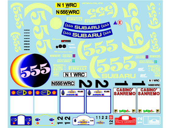 ** 予約商品 ** Museum collection D1149 1/24 Subaru Impreza 96 Sanremo~ (Hasegawa) 【メール便可】