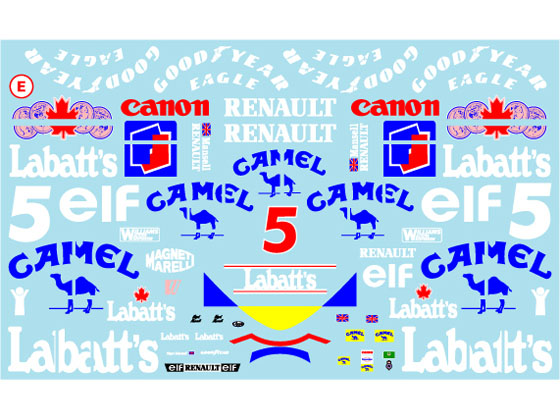 Museum collection D1153 Williams FW14B Logo Decal (LEGO) 【メール便可】