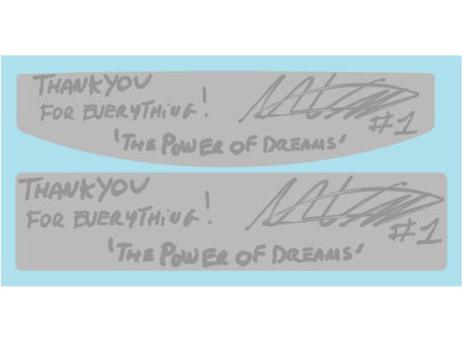 Museum collection D1160 1/4 Helmet Max Verstappen 2025 Japanese GP Visor Decal 【メール便可】