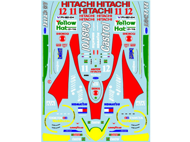 Museum collection D1162 1/20 Lotus 107B 1993 Decal (Tamiya)【メール便可】