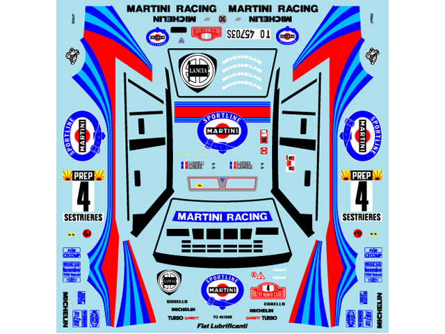 Museum collection D1166 MINI-Z Body Lancia Delta 1992 Montecarlo Decal (Kyosho) 【メール便可】
