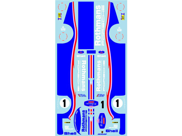 Museum collection D1167 MINI-Z Body Porsche 962 1987 Le Mans Decal (Kyosho) 【メール便可】