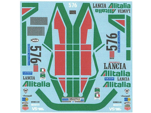 ** 予約商品 ** Museum collection D1178 1/24 Lancia Beta '79 Villeneuve Decal (Heller) 【メール便可】