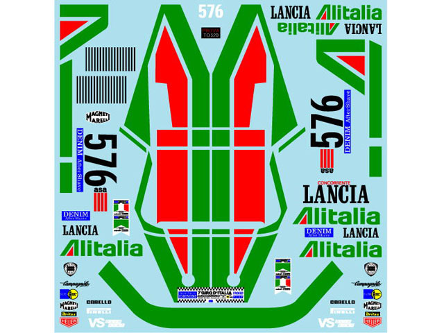Museum collection D1178 1/24 Lancia Beta '79 Villeneuve Decal (Heller) 【メール便可】