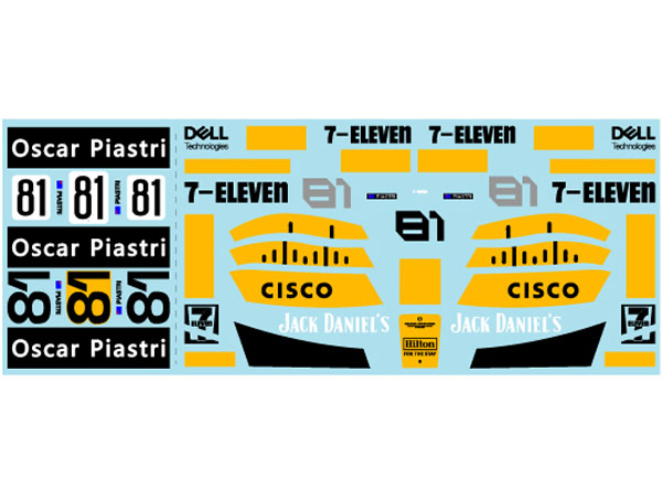 Museum collection D1181 1/24 F1 Logo Assort 7 (MCL60,MCL38) Decal (DeAgostini) 【メール便可】