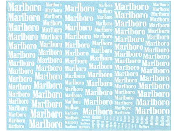 ** 予約商品 ** Museum collection D1182 Marlboro Assort Decal (White) 【メール便可】