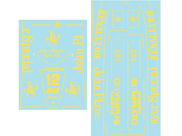 Museum collection D1183 1/8 Lotus 97T Logo 2 Decal  (DeAgostini) 【メール便可】