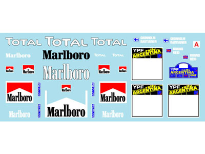 Museum collection D134 1/24 Peugeot 206 WRC Marlboro&Argentina Decal【メール便可】