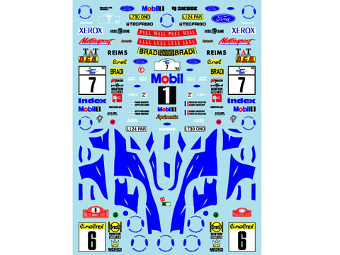 Museum collection D141 1/24 Ford Escort 1994 Monte Carlo / 1000 lake Decal (Tamiya) 【メール便可】
