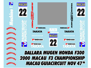 Museum collection D238 1/43 00 Macau Takuma Sato Decal【メール便可】
