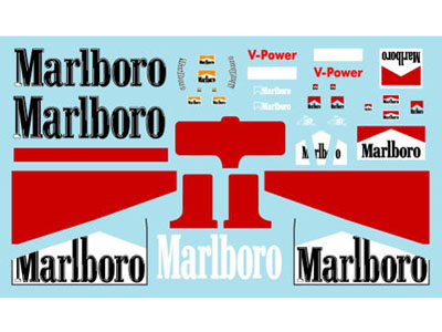 Museum collection D282 1/18 F2004 7th Titles Marlboro Decal【メール便可】