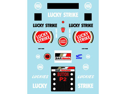 Museum collection D299 1/43 BAR006 J.Button 1st Poleposition Tobacco【メール便可】