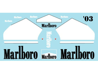 Museum collection D300 1/12 Ducati Desmosedici 03 Marlboro Decal Heller【メール便可】