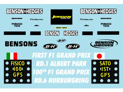 Museum collection D319 1/43 Jordan EJ12 Takuma Sato & Fisichella【メール便可】