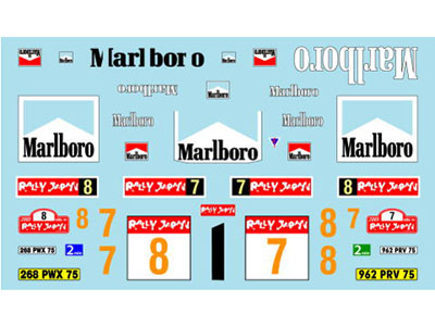 Museum collection D325 1/24 Peugeot 307 Marlboro Decal (Tamiya)【メール便可】