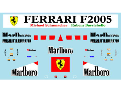 Museum collection D335 1/43 Ferrari F2005 Marlboro (Mattel)【メール便可】