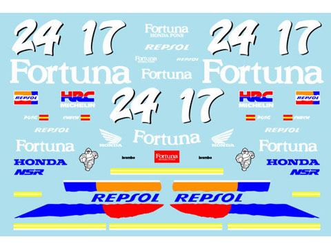 Museum collection D353 1/12 Honda NSR500 Fortuna Pons 96【メール便可】
