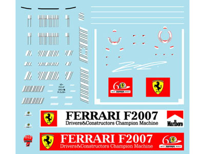 Museum collection D428 1/43 Ferrari F2007 Barcode【メール便可】
