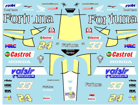 Museum collection D463 1/12 Honda RC211V 06 Fortuna Honda【メール便可】
