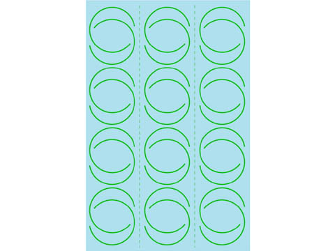 Museum collection D533 1/18 09 SoftTire Green circle【メール便可】