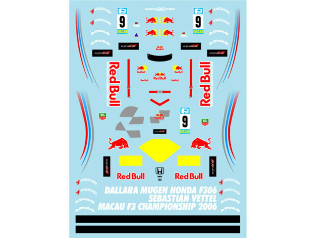 Museum collection D614 1/43 Dallara F3 '06 Macau S.Vettel (PMA)【メール便可】