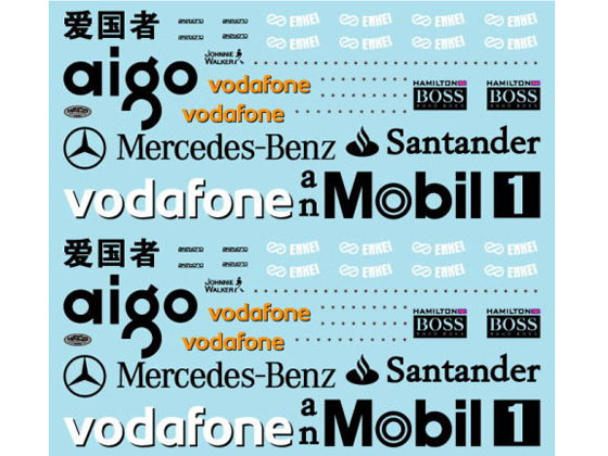 Museum collection D628 1/8 McLaren MP4/23 Logo Set (DeAgostini)【メール便可】