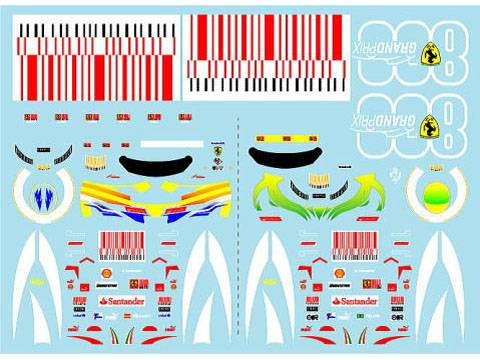 Museum collection D631 1/20 Ferrari F10 Driver & Logo (Fujimi)【メール便可】