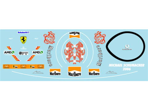 Museum collection D645 1/8 Helmet '06 M.Schumacher (PMA)【メール便可】