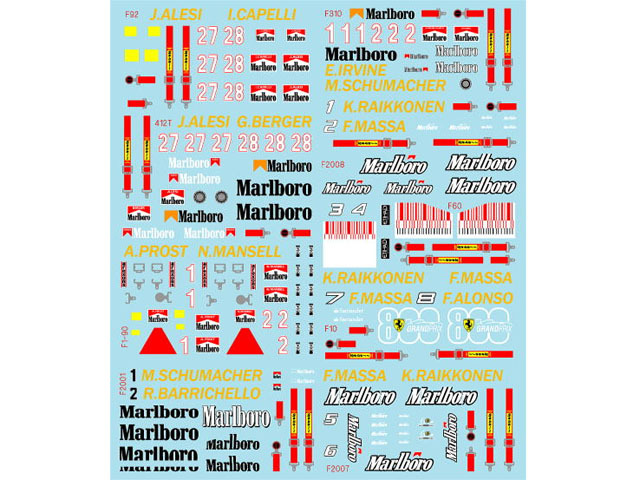 Museum collection D648 1/64 Ferrari F1 Logo (F92A,F1-90(641/2),412T,F310,F2001,F2007,F2008,F10)【メール便可】
