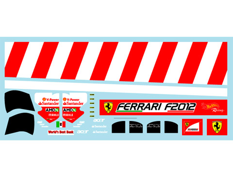 Museum collection D669 1/43 Ferrari F2012 Logo (Mattel)【メール便可】