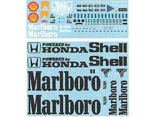 Museum collection D720 1/8 McLaren MP4/4 Body Logo Decal (DeAgostini) 【メール便可】