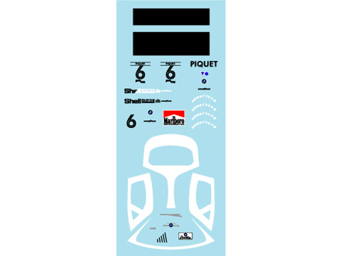 Museum collection D727 1/64 BMW M1 & Isetta Logo Decal(Kyosho)【メール便可】