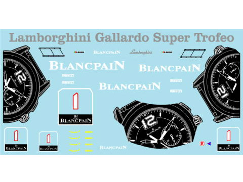 Museum collection D748 1/64 Lamborghini Gallardo Super Trofeo Decal(Kyosho)【メール便可】