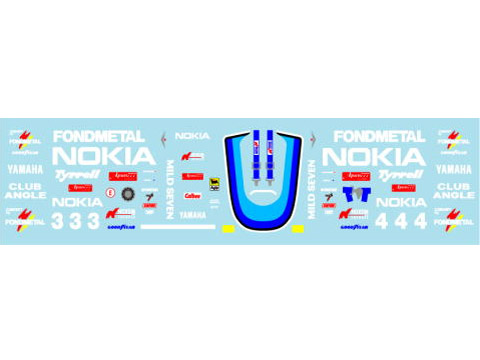 Museum collection D754 1/64 Tyrrell 023 Early ver. Decal(Kyosho)【メール便可】