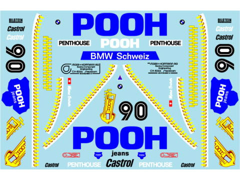 Museum collection D759 1/24 BMW M1 POOH JEANS Decal(Revell)【メール便可】
