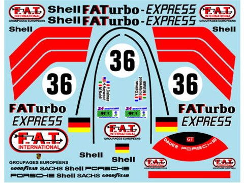 Museum collection D764 1/24 Dauer Porsche 962C 94 LM 1st Decal【メール便可】
