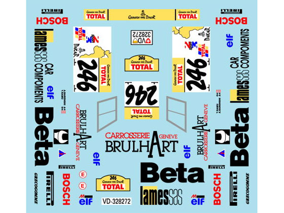 Museum collection D778 1/64 Lamborghini LM002 '95 Dakarl Rally Decal (Kyosho)【メール便可】