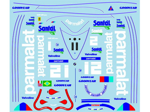Museum collection D783 1/20 Brabham BT50&51 Decal  (Tamiya) 【メール便可】