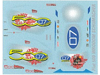 Museum collection D804 1/64 Fiat 500 WROOM M.Schumacher (Kyosho) 【メール便可】