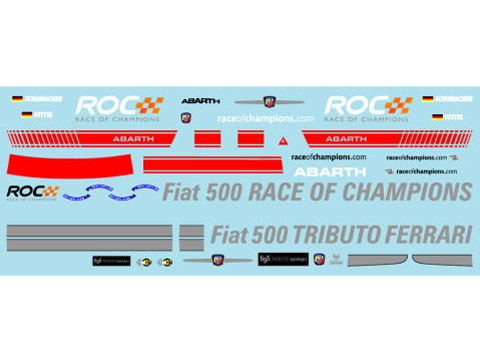 Museum collection D806 1/64 Fiat 500 ROC & Tribute Ferrari (Kyosho) 【メール便可】