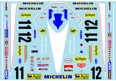 Museum collection D808 1/20 Ferrari 312T3 Canadian GP Decal (Tamiya) 【メール便可】